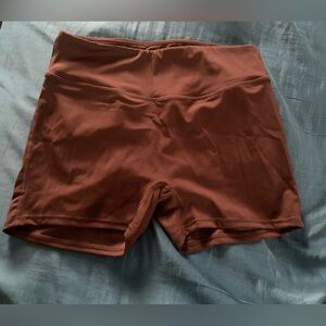 Women's Brown Workout Shorts
